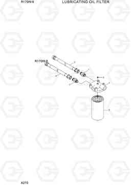 A270 LUBRICATING OIL FILTER R170W-9, Hyundai