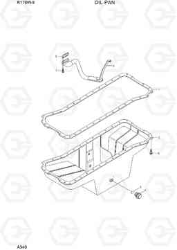 A340 OIL PAN R170W-9, Hyundai