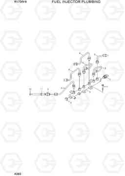 A390 FUEL INJECTOR PLUMBING R170W-9, Hyundai