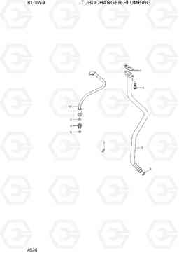 A530 TURBOCHARGER PLUMBING R170W-9, Hyundai