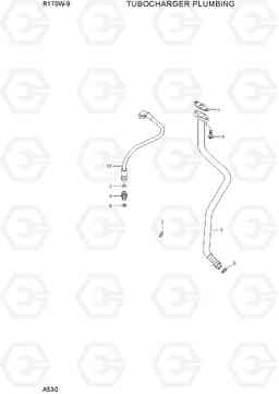 A530 TURBOCHARGER PLUMBING R170W-9, Hyundai