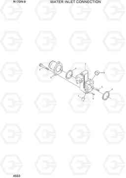 A550 WATER INLET CONNECTION R170W-9, Hyundai