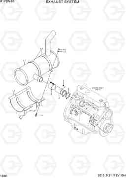 1030 EXHAUST SYSTEM R170W-9S, Hyundai