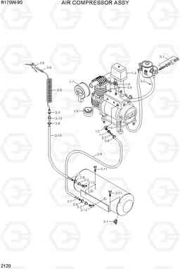 2120 AIR COMPRESSOR R170W-9S, Hyundai