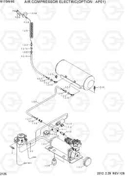 2125 AIR COMPRESSOR ELECTRIC R170W-9S, Hyundai