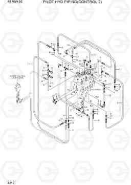 3210 PILOT HYD PIPING(CONTROL 2) R170W-9S, Hyundai