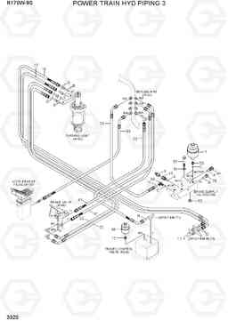 3320 POWER TRAIN HYD PIPING 3 R170W-9S, Hyundai