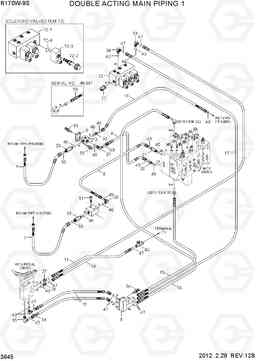 3645 D/ACT MAIN PIPING KIT 1(CLUSTER TYPE 1) R170W-9S, Hyundai