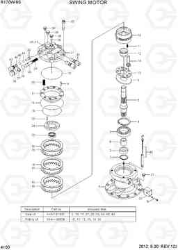 4100 SWING MOTOR R170W-9S, Hyundai