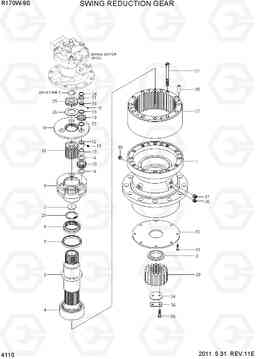 4110 SWING REDUCTION GEAR R170W-9S, Hyundai