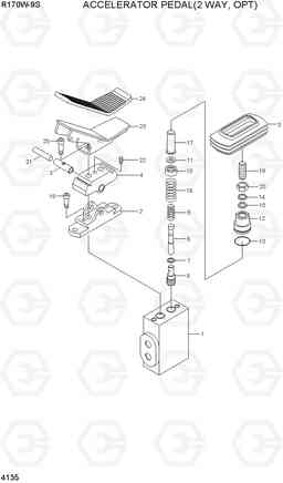 4135 ACCELERATOR PEDAL(2 WAY, OPTION) R170W-9S, Hyundai