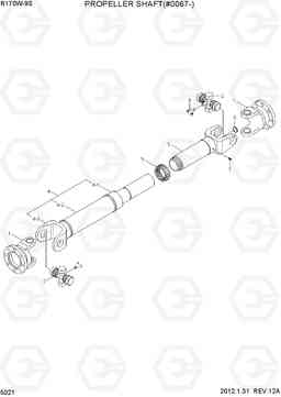 5021 PROPELLER SHAFT(#0067-) R170W-9S, Hyundai