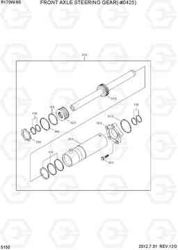 5150 FRONT AXLE STEERING GEAR(-#0425) R170W-9S, Hyundai