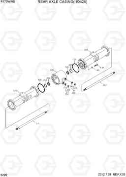 5220 REAR AXLE CASING(-#0425) R170W-9S, Hyundai