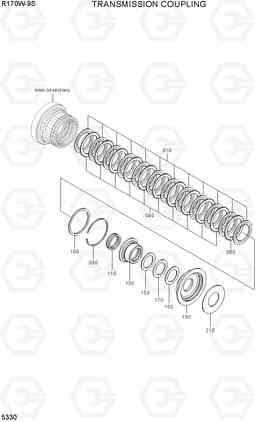 5330 TRANSMISSION COUPLING R170W-9S, Hyundai