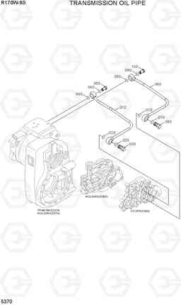 5370 TRANSMISSION OIL PIPE R170W-9S, Hyundai