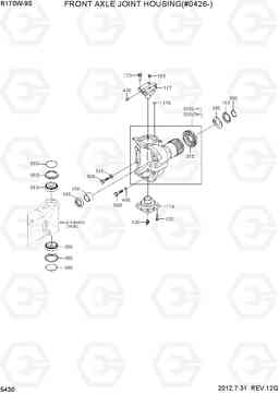 5430 FRONT AXLE JOINT HOUSING(#0426-) R170W-9S, Hyundai