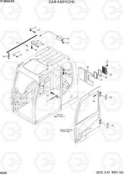 6030 CAB ASSY(2/4) R170W-9S, Hyundai