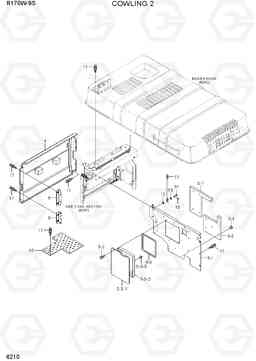 6210 COWLING 2 R170W-9S, Hyundai