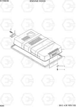 6250 ENGINE HOOD R170W-9S, Hyundai