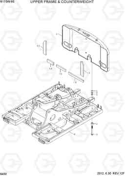 6400 UPPER FRAME & COUNTERWEIGHT R170W-9S, Hyundai