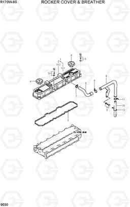 9030 ROCKER COVER & BREATHER R170W-9S, Hyundai