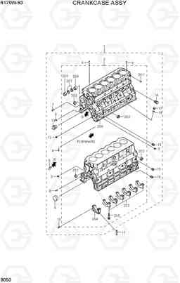 9050 CRANKCASE ASSY R170W-9S, Hyundai