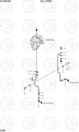 9160 OIL PIPE R170W-9S, Hyundai