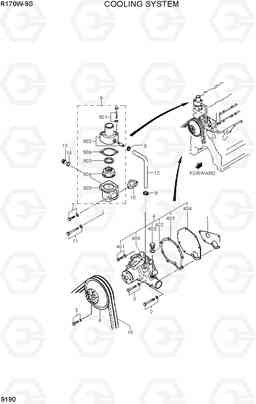 9190 COOLING SYSTEM R170W-9S, Hyundai