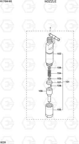 9220 NOZZLE R170W-9S, Hyundai