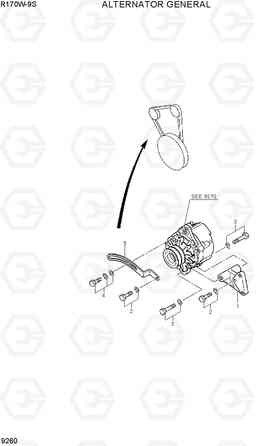 9260 ALTERNATOR GENERAL R170W-9S, Hyundai