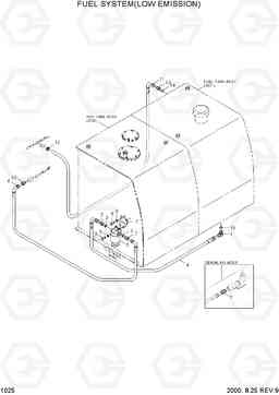 1025 FUEL SYSTEM(LOW EMISSION) R180LC-3, Hyundai