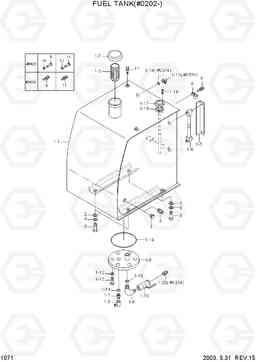 1071 FUEL TANK(#0202-) R180LC-3, Hyundai
