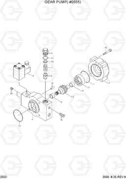 2022 GEAR PUMP(-#0555) R180LC-3, Hyundai