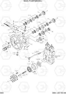 2023 MAIN PUMP(#0556-) R180LC-3, Hyundai