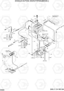 2046A SINGLE ACTING MAIN PIPING(#0508-) R180LC-3, Hyundai