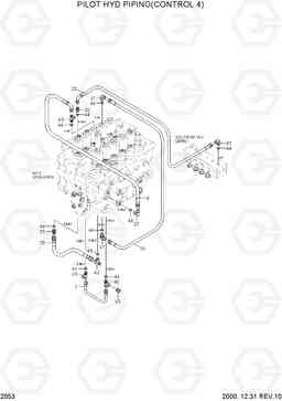 2053 PILOT HYD PIPING(CONTROL 4) R180LC-3, Hyundai