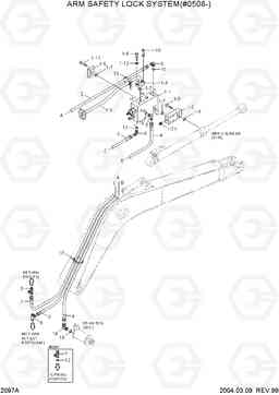 2097A ARM SAFETY LOCK SYSTEM(#0508-) R180LC-3, Hyundai