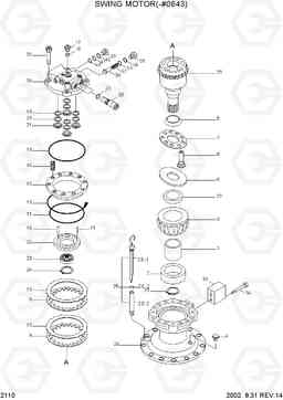 2110 SWING MOTOR(-#0643) R180LC-3, Hyundai