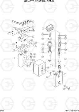 2130 REMOTE CONTROL PEDAL R180LC-3, Hyundai