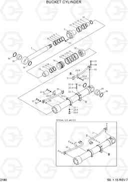 2180 BUCKET CYLINDER R180LC-3, Hyundai