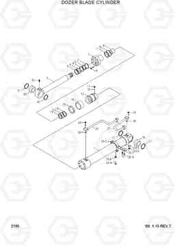 2195 DOZER BLADE CYLINDER R180LC-3, Hyundai