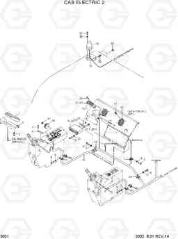 3031 CAB ELECTRIC 2 R180LC-3, Hyundai