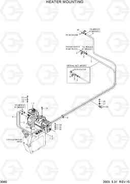 3060 HEATER MOUNTING R180LC-3, Hyundai