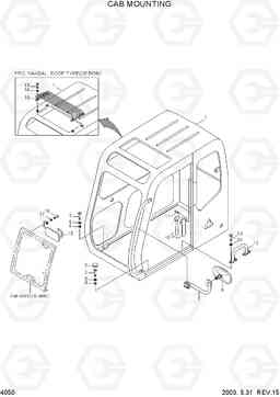 4050 CAB MOUNTING R180LC-3, Hyundai