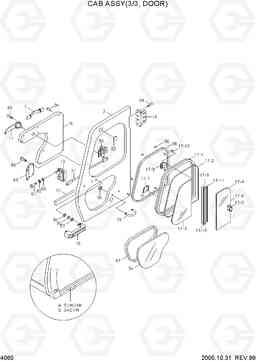 4060 CAB ASSY(3/3, DOOR) R180LC-3, Hyundai