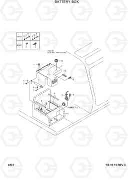 4081 BATTERY BOX R180LC-3, Hyundai