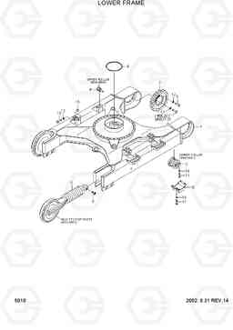 5010 LOWER FRAME R180LC-3, Hyundai