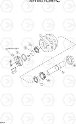 5040 UPPER ROLLER(SOREFA) R180LC-3, Hyundai