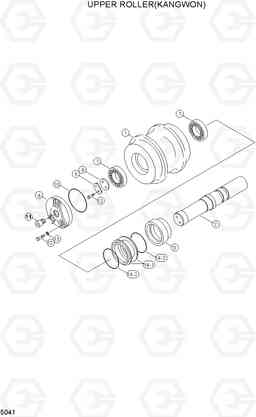 5041 UPPER ROLLER(KANGWON) R180LC-3, Hyundai